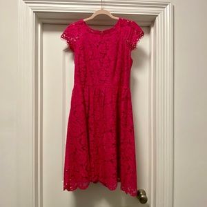Jessica Simpson pink lace cocktail dress